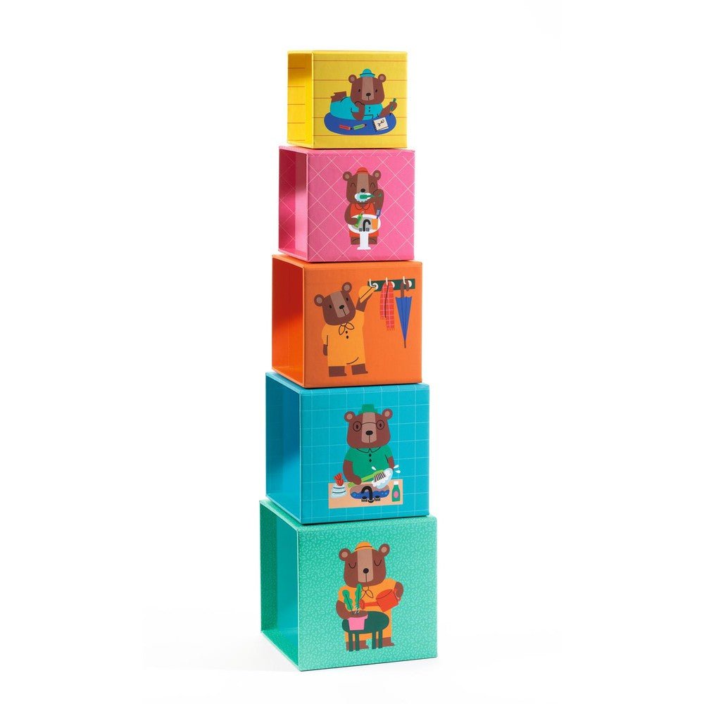 Jeu d'empilage TopaniHouse : la meilleure façon de s'amuser en famille ! Jouets à trier & empiler- Boutique LeoLudo