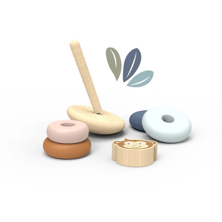 Jeu empilable culbuto en bois –Singe - Jouet en bois - Boutique LeoLudo - Speedy Monkey