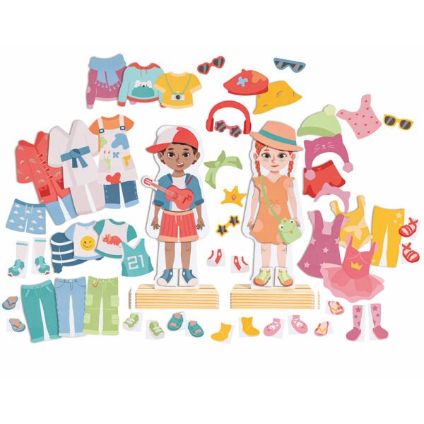 Jeu magnétique à habiller – 66 pièces -Jeux magnétiques- Boutique LeoLudo-Hape