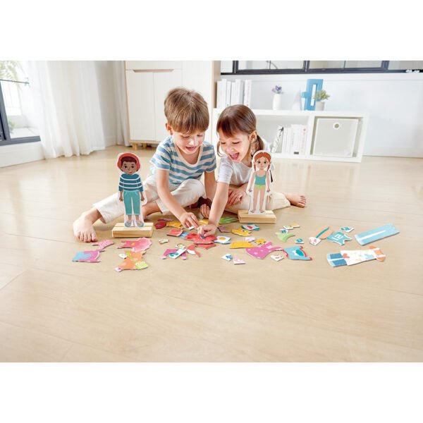 Jeu magnétique à habiller – 66 pièces -Jeux magnétiques- Boutique LeoLudo-Hape