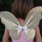 Jupe, ailes et baguette Gracieuse à paillettes d'or - Costumes - Boutique LeoLudo - Great Pretenders