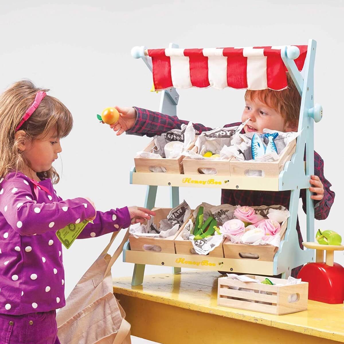 Kiosque de marché Honeybee - Jouets d'imitation - Boutique LeoLudo - Le Toy Van