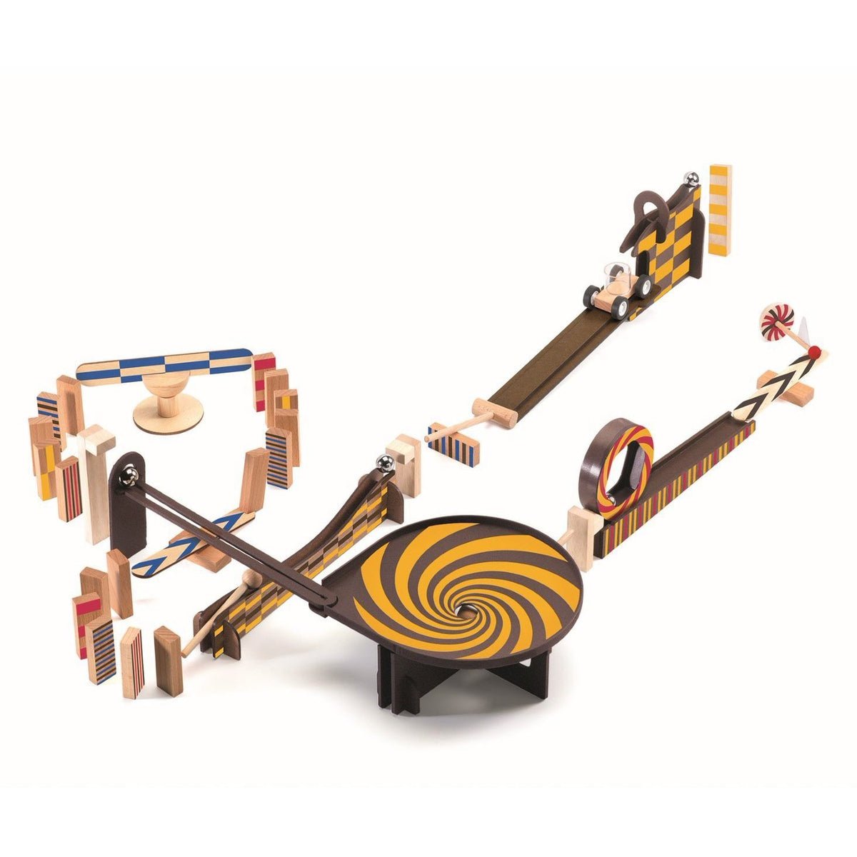 Kit de construction Zig & go - 45 pcs pour une chaîne de réaction impressionnante Jeux de construction- Boutique LeoLudo