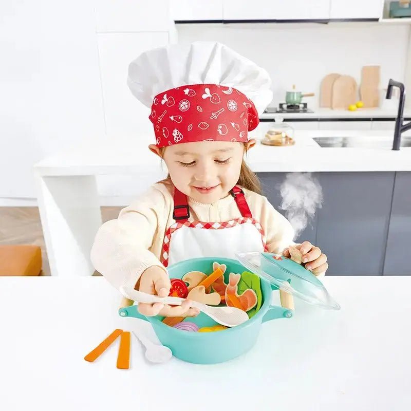 Kit de cuisine à la vapeur du petit chef - Jouets d'imitation - Boutique LeoLudo - Hape