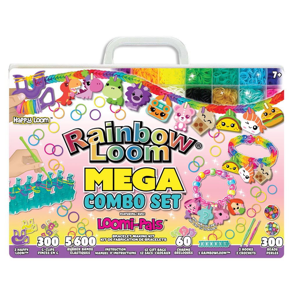 Kit de fabrication de bracelets Mega Combo - Loomi - Pals - Art & bricolage - Boutique LeoLudo - Rainbow Loom