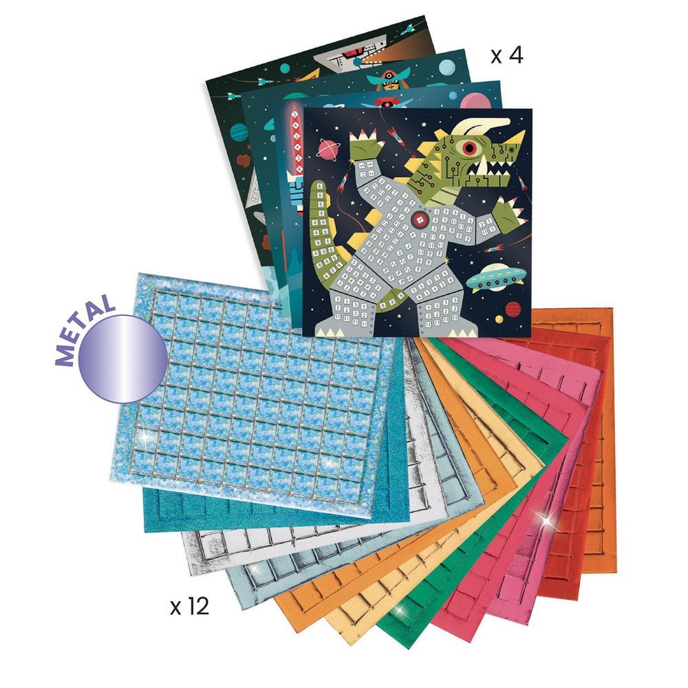 Kit mosaïques Space battle : créez vos propres combats intergalactiques Art & bricolage- Boutique LeoLudo