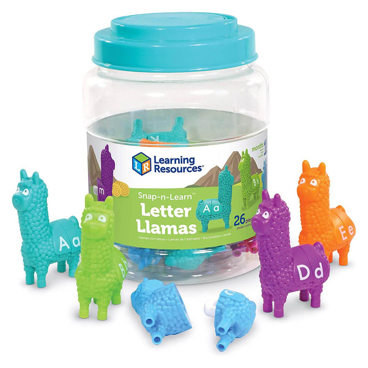 Lamas alphabet Span - n - Learn - Jeux éducatifs - Boutique LeoLudo - Learning Resources