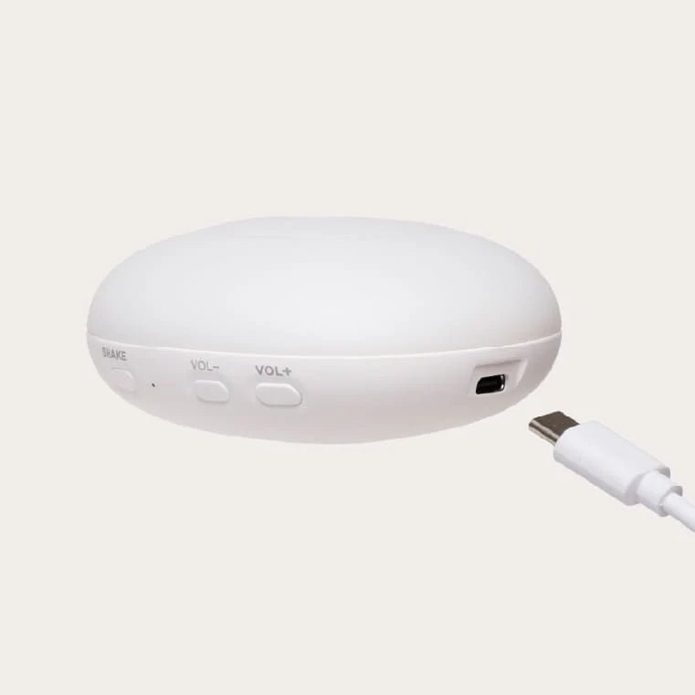 Lapin Polaire Moonie – Peluche sonore biologique avec veilleuse - Jouets d'éveil - Boutique LeoLudo - moonie