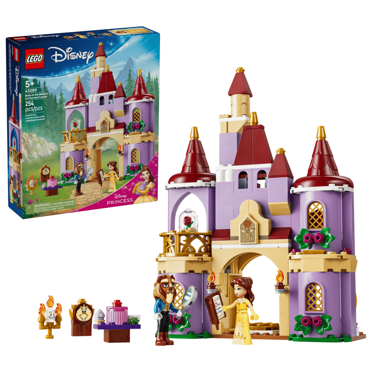 Le château enchanté de Belle et la Bête (254 pcs.) – LEGO® Disney -Jeux de construction- Boutique LeoLudo-LEGO