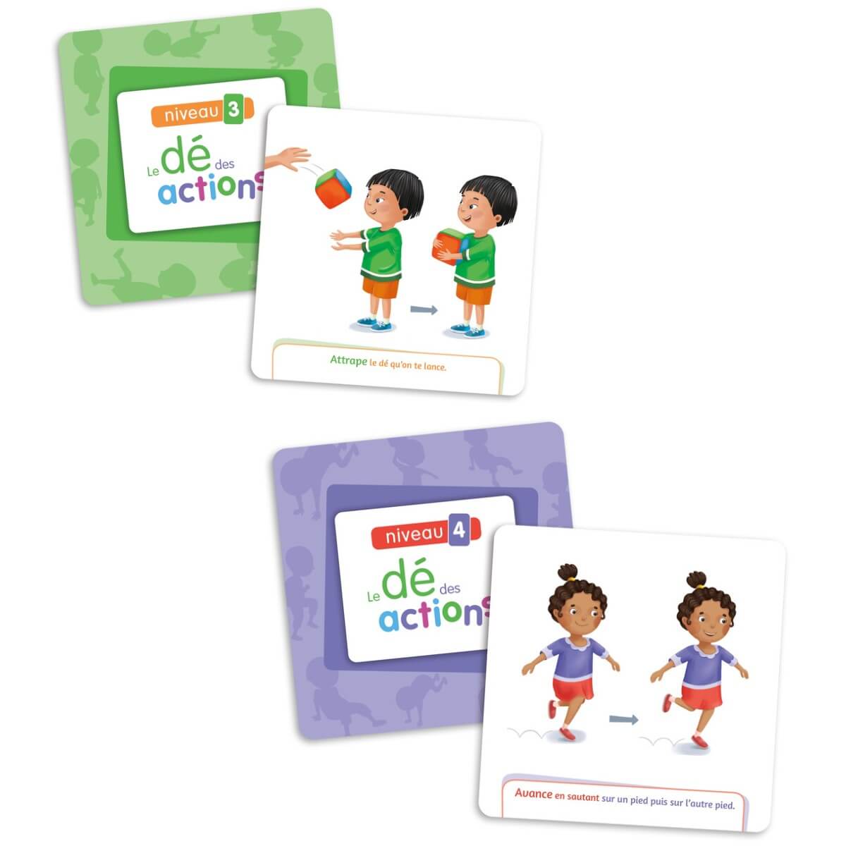 Le dé des actions [extension du Dé des premiers mots] - Jeux éducatifs - Boutique LeoLudo - Placote