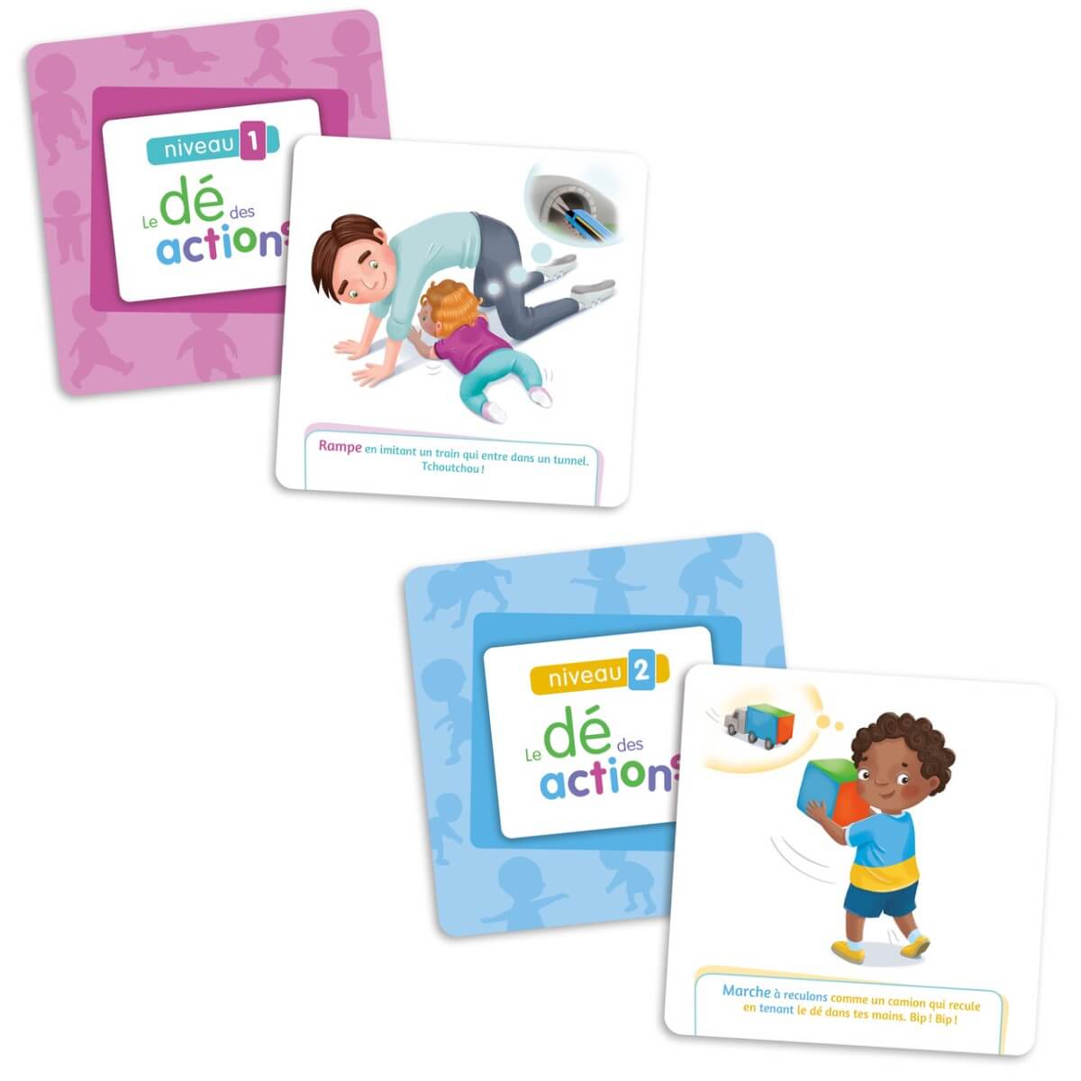 Le dé des actions [extension du Dé des premiers mots] - Jeux éducatifs - Boutique LeoLudo - Placote