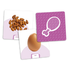 Le dé des premiers mots - Les aliments [extension du Dé des premiers mots] -Jeux éducatifs- Boutique LeoLudo-Placote