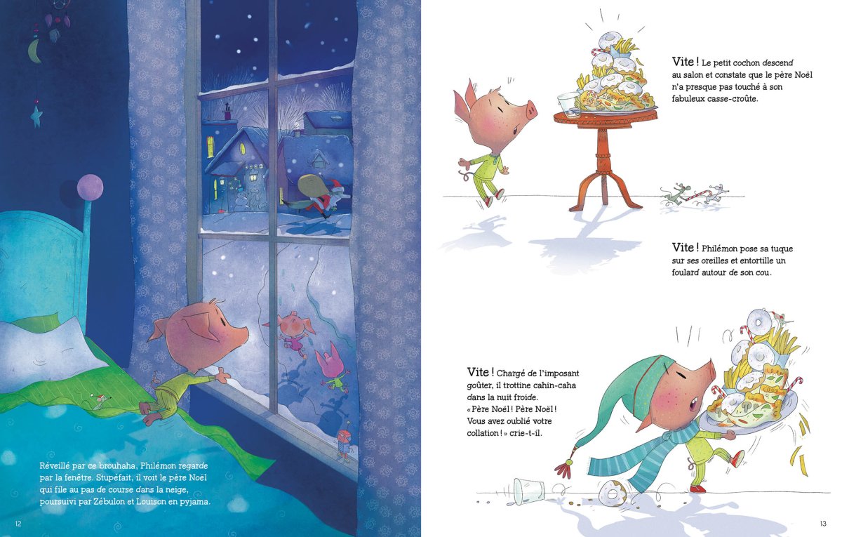Le Noël des trois petits cochons -Livres- Boutique LeoLudo-Auzou