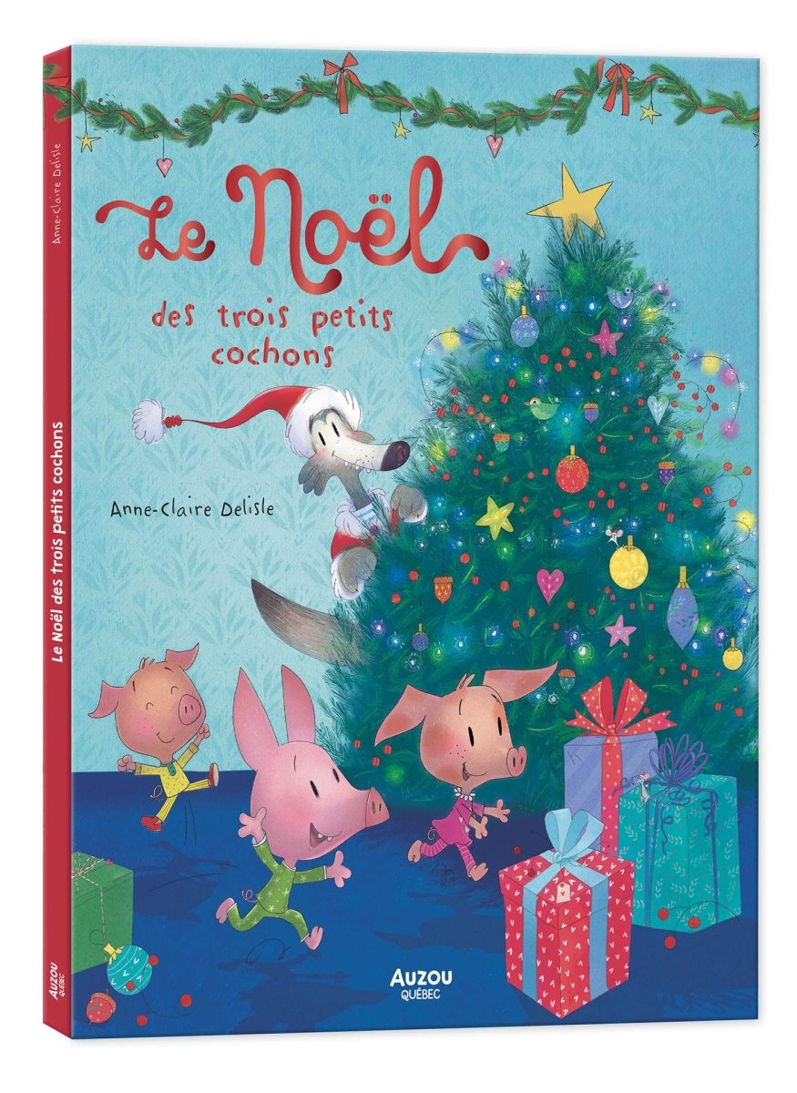 Le Noël des trois petits cochons -Livres- Boutique LeoLudo-Auzou