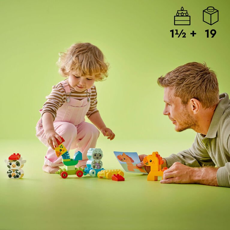 Le train d'animaux DUPLO (19 pcs) - Jeux de construction - Boutique LeoLudo - LEGO