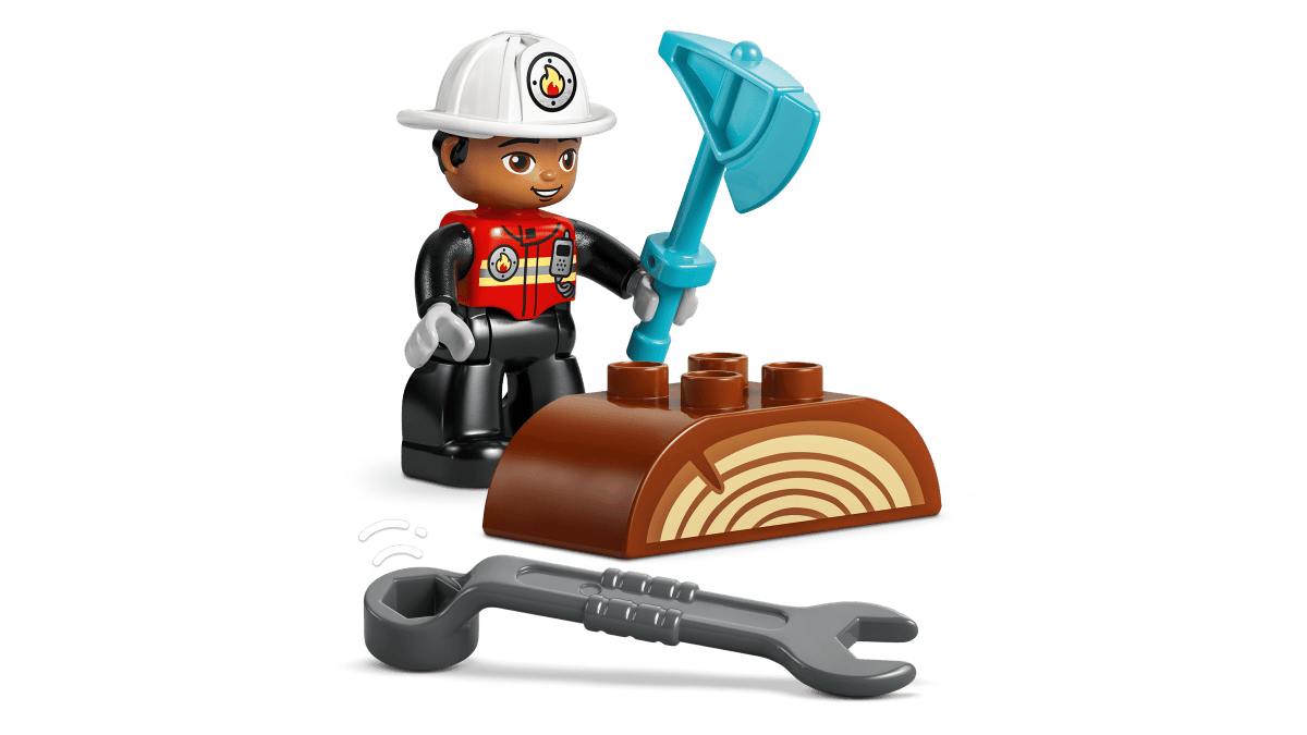 LEGO® DUPLO® Camion de pompier avec lance et pompier – Jeu de construction 2 ans+ - Ensembles de jeu - Boutique LeoLudo - LEGO