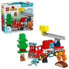 LEGO® DUPLO® Camion de pompier avec lance et pompier – Jeu de construction 2 ans+ - Ensembles de jeu - Boutique LeoLudo - LEGO