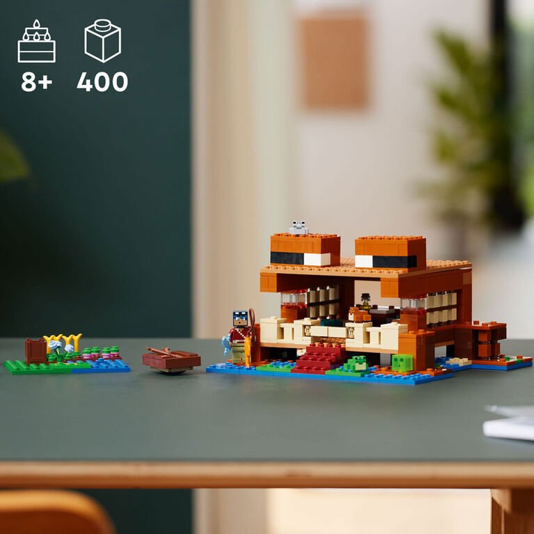 LEGO Minecraft - La maison Grenouille (400 pcs) - Jeux de construction - Boutique LeoLudo - LEGO
