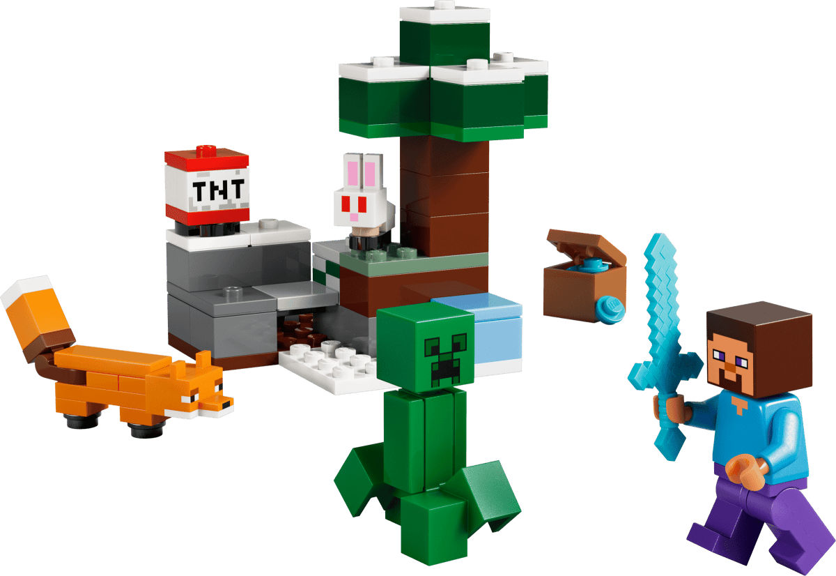 LEGO Minecraft L’Aventure Taïga de Steve – Jeu de construction 6 ans+ - Jeux de construction - Boutique LeoLudo - LEGO