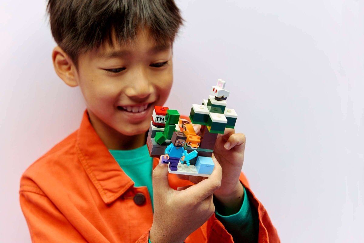 LEGO Minecraft L’Aventure Taïga de Steve – Jeu de construction 6 ans+ - Jeux de construction - Boutique LeoLudo - LEGO