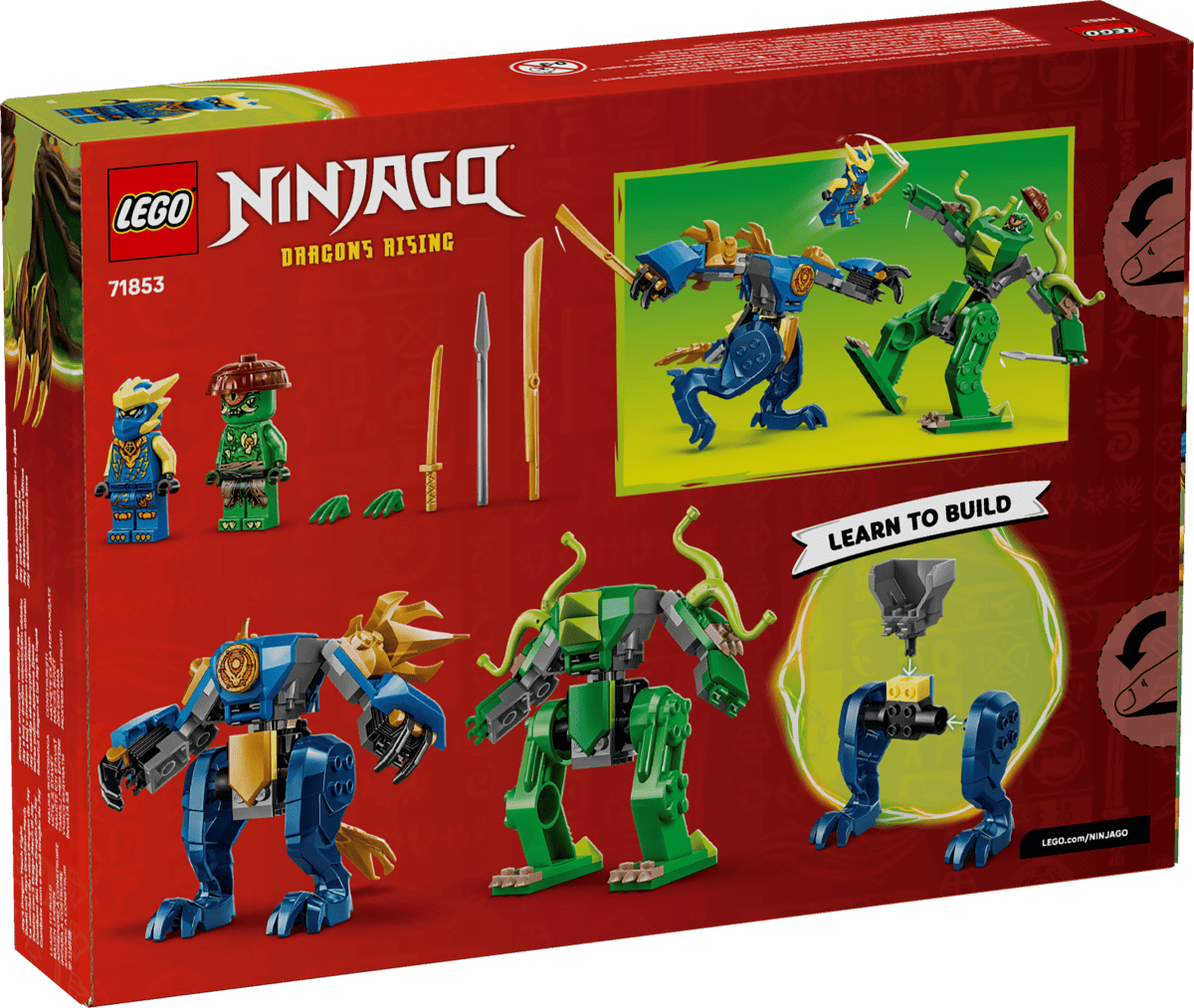 LEGO NINJAGO Le combat du robot dragon de Jay – Jeu de construction ninja 4 ans+ - Jeux de construction - Boutique LeoLudo - LEGO
