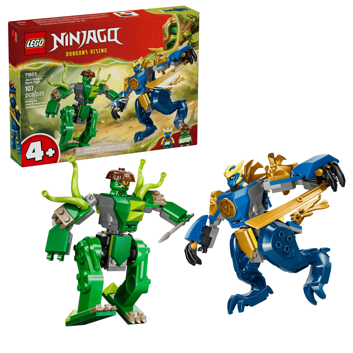 LEGO NINJAGO Le combat du robot dragon de Jay – Jeu de construction ninja 4 ans+ - Jeux de construction - Boutique LeoLudo - LEGO