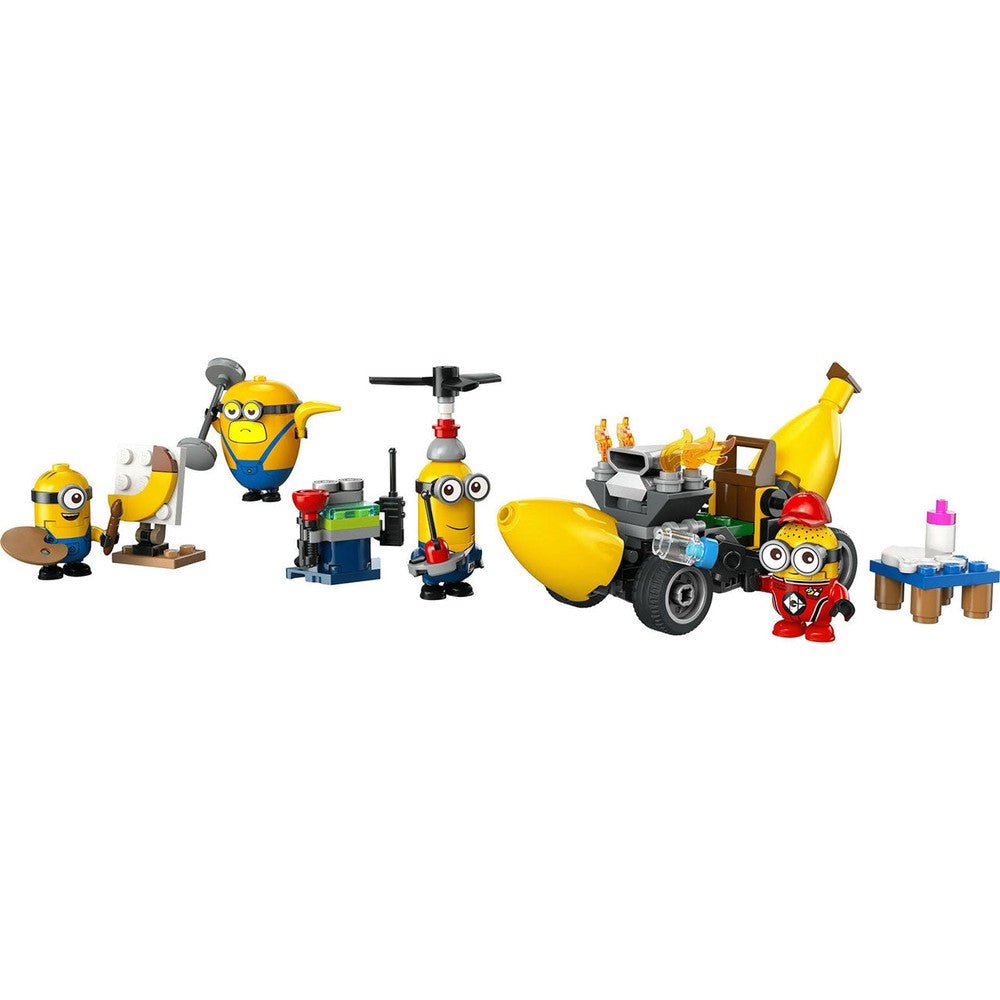 Les Minions et la voiture - banane (136 pcs) - Jeux de construction - Boutique LeoLudo - LEGO