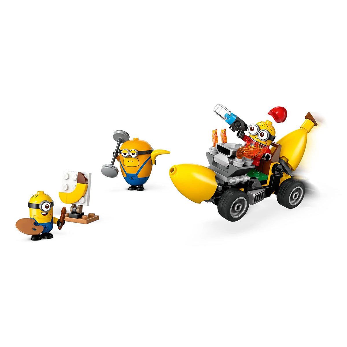 Les Minions et la voiture - banane (136 pcs) - Jeux de construction - Boutique LeoLudo - LEGO