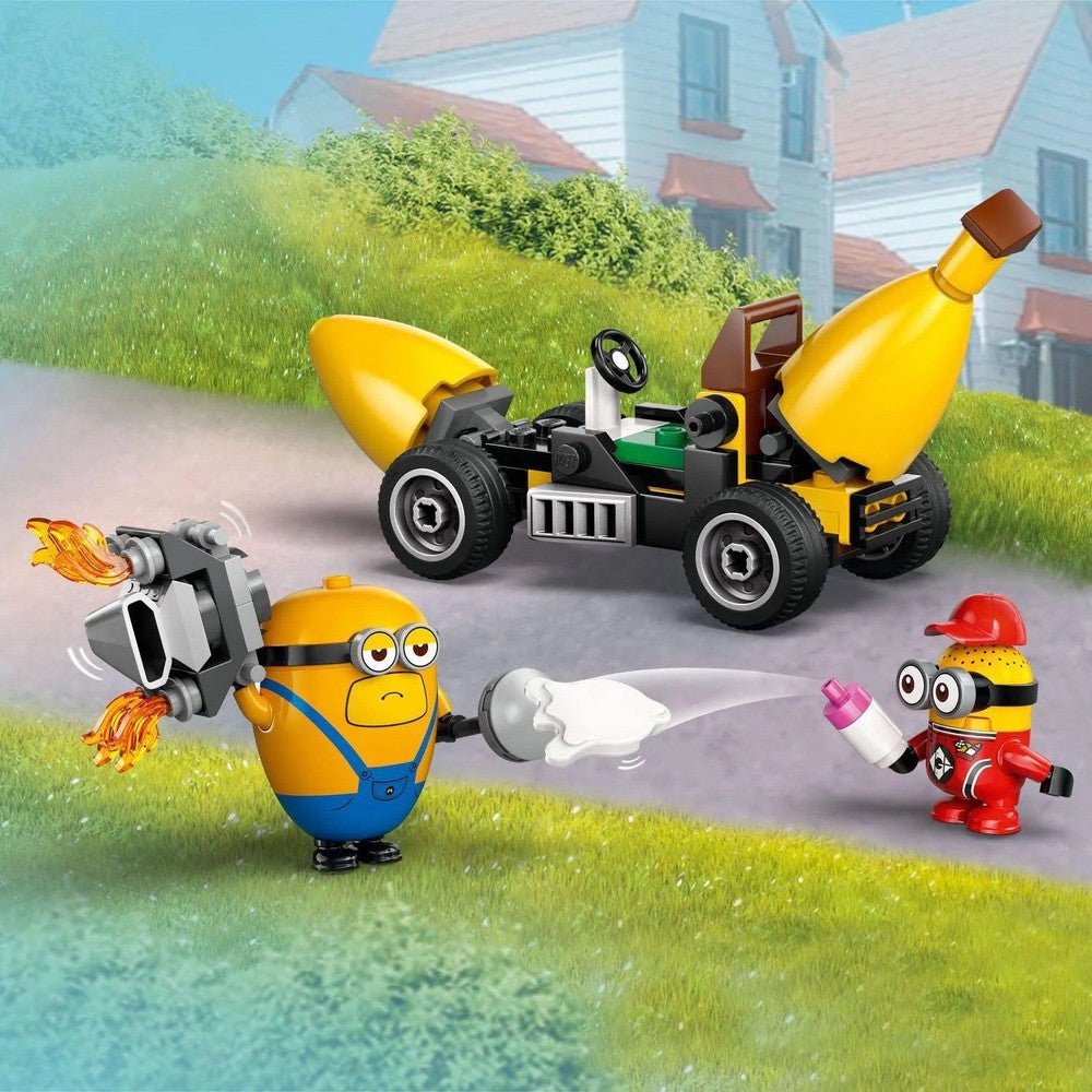 Les Minions et la voiture - banane (136 pcs) - Jeux de construction - Boutique LeoLudo - LEGO