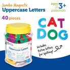 Lettres majuscules magnétiques Jumbo (40 pcs) - Jeux éducatifs - Boutique LeoLudo - Learning Resources