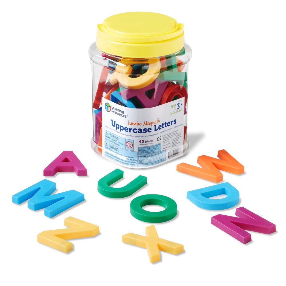 Lettres majuscules magnétiques Jumbo (40 pcs) - Jeux éducatifs - Boutique LeoLudo - Learning Resources