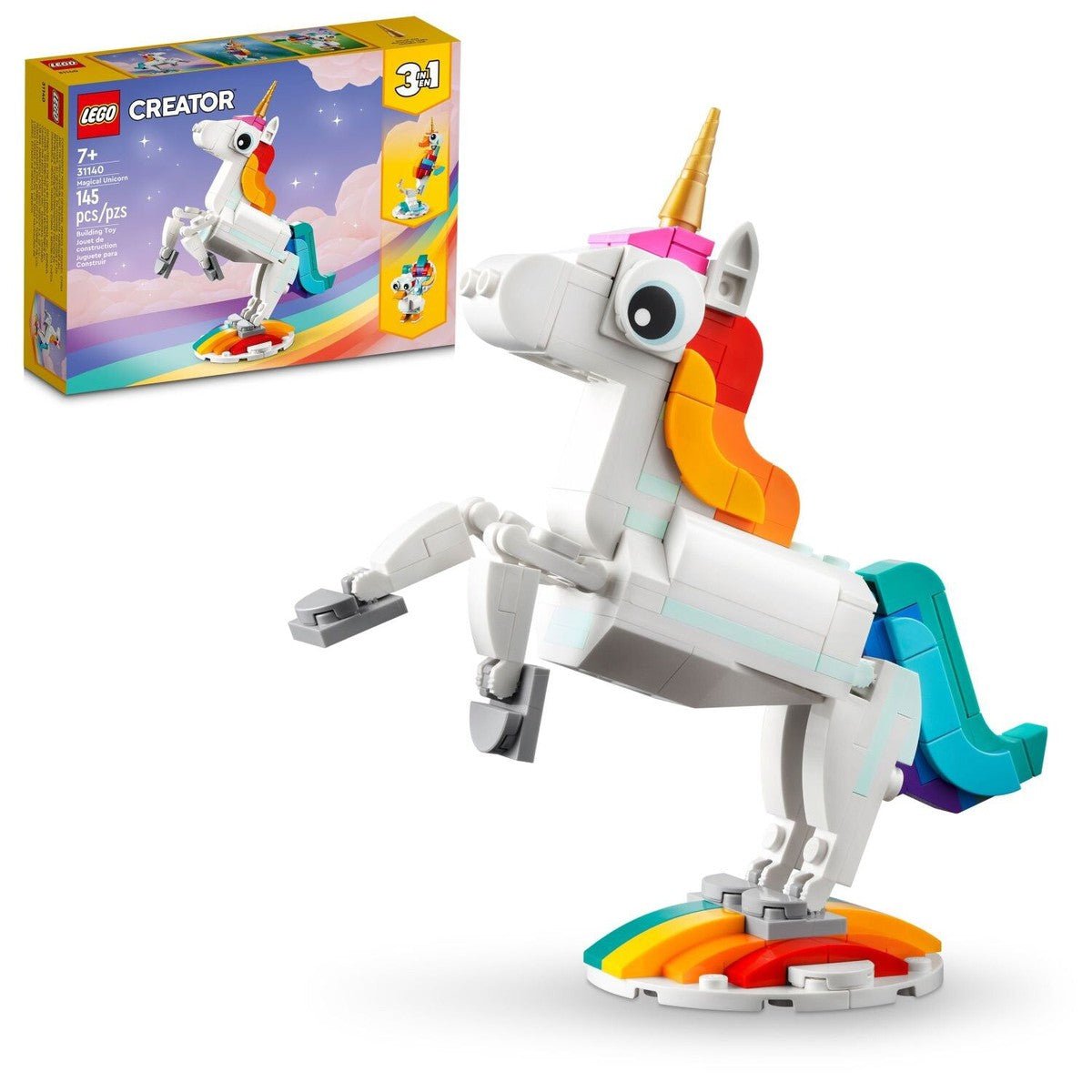 Licorne magique LEGO Creator (145 pcs) - Jeux de construction - Boutique LeoLudo - LEGO