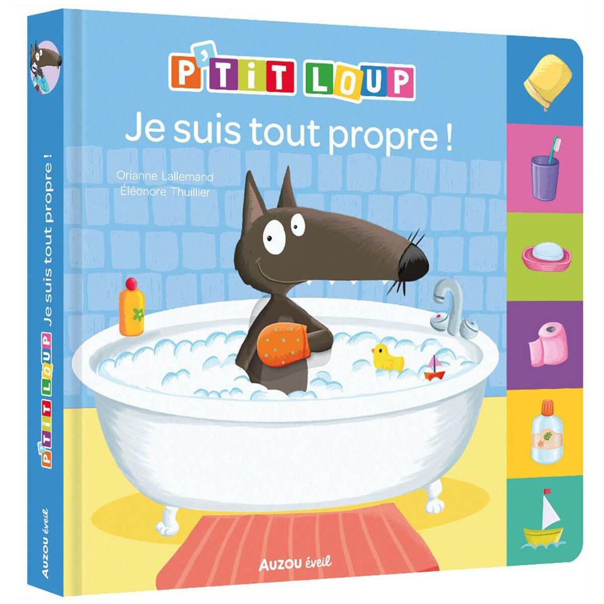 Livre à onglet P'tit Loup - Je suis tout propre! - Livres - Boutique LeoLudo - Auzou