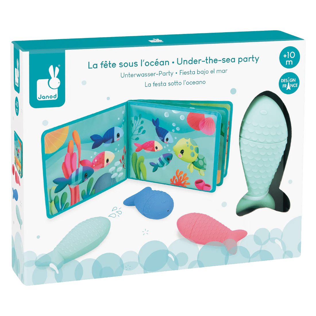Livre de bain La fête sous l'océan -Jouets de bain- Boutique LeoLudo-Janod