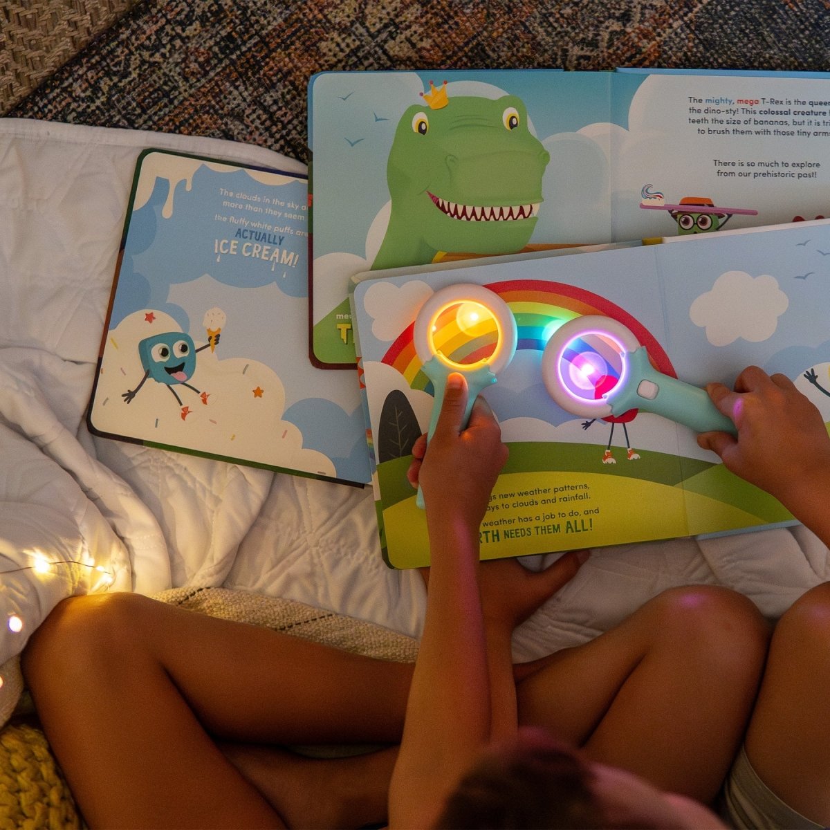 Livre interactif lumineux Glo Pals – Pippa's Prehistoric Pals (EN) - Livres - Boutique LeoLudo - Glo Pals