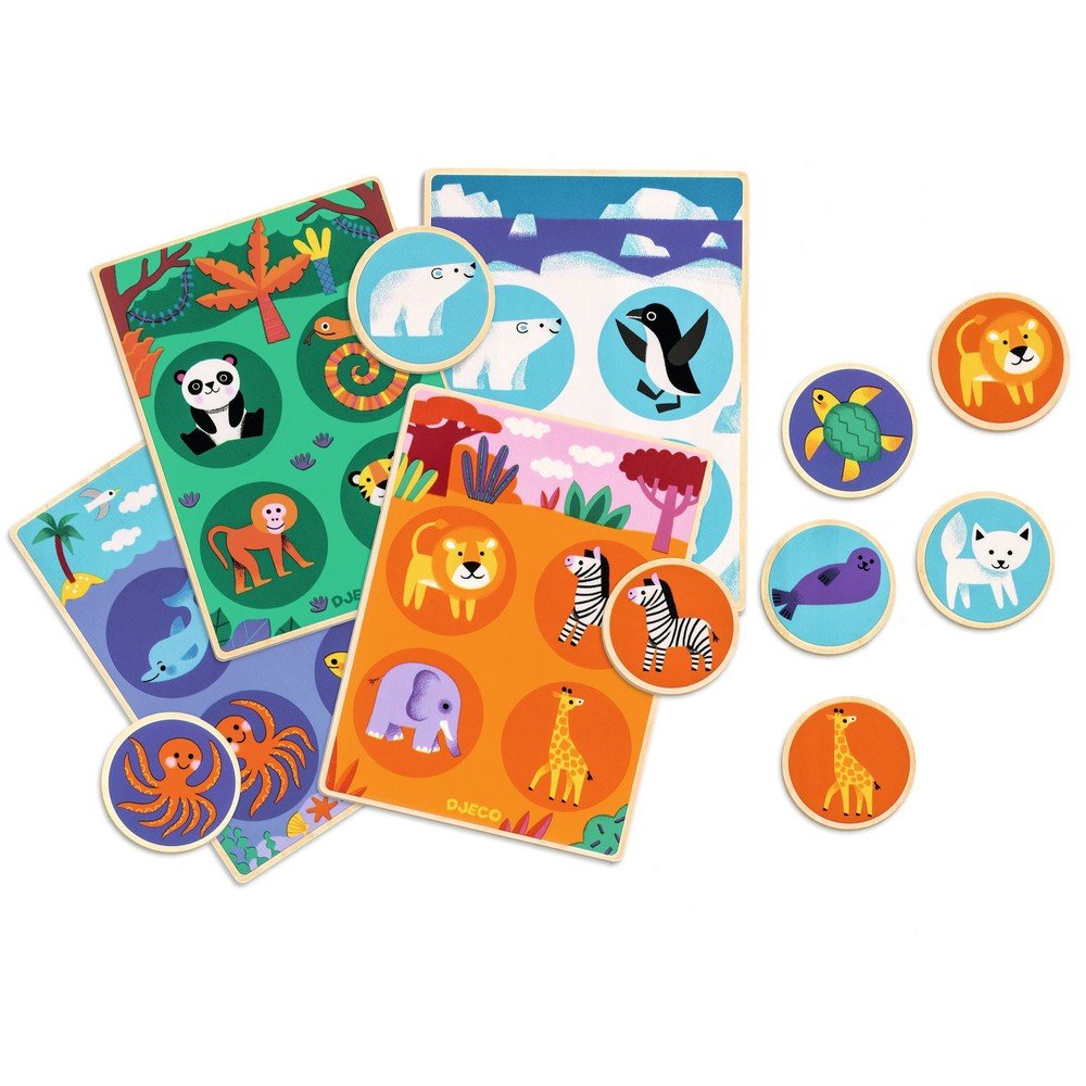 Loto Wood (20 pcs) - Jeux éducatifs - Boutique LeoLudo - Djeco