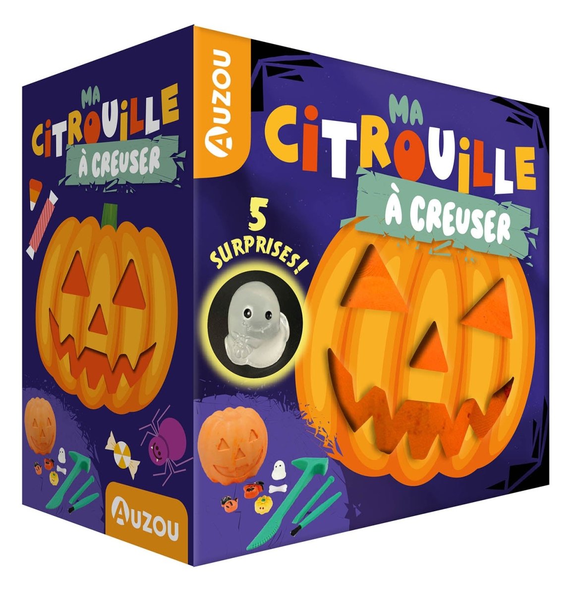 Ma citrouille à creuser -Art & bricolage- Boutique LeoLudo-Auzou