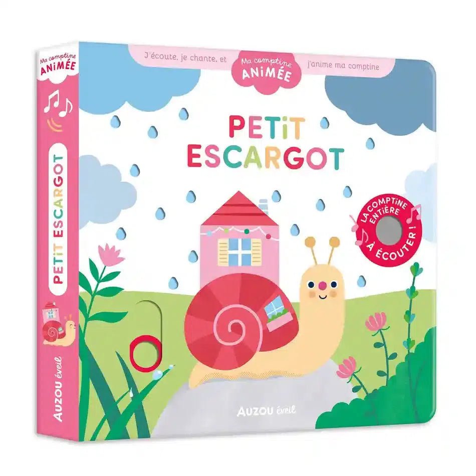 Ma comptine animée: Petit escargot - Livres d'éveil - Boutique LeoLudo - Auzou