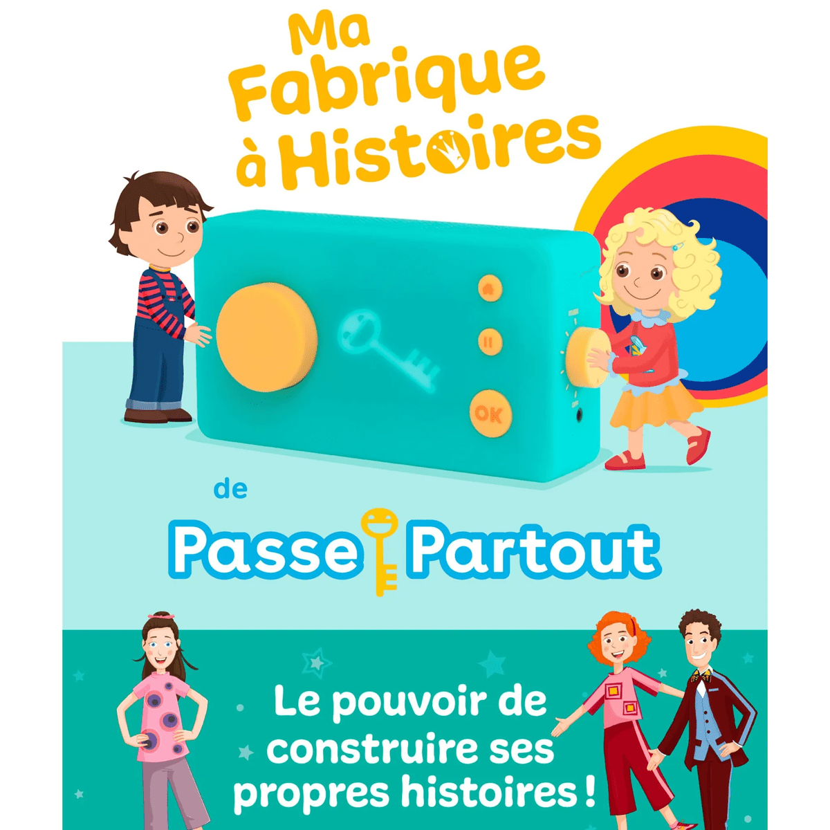 Ma fabrique à histoires de Passe - Partout - Jeux éducatifs - Boutique LeoLudo - Lunii