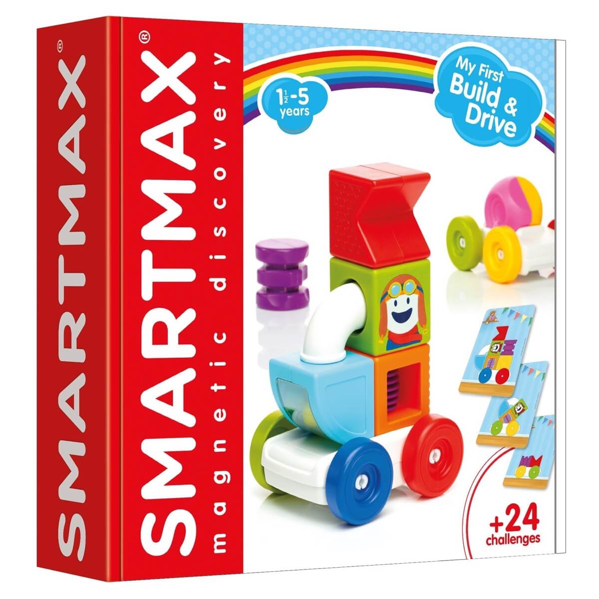 Ma première construction et conduite magnétique - Jeux magnétiques - Boutique LeoLudo - SmartMax