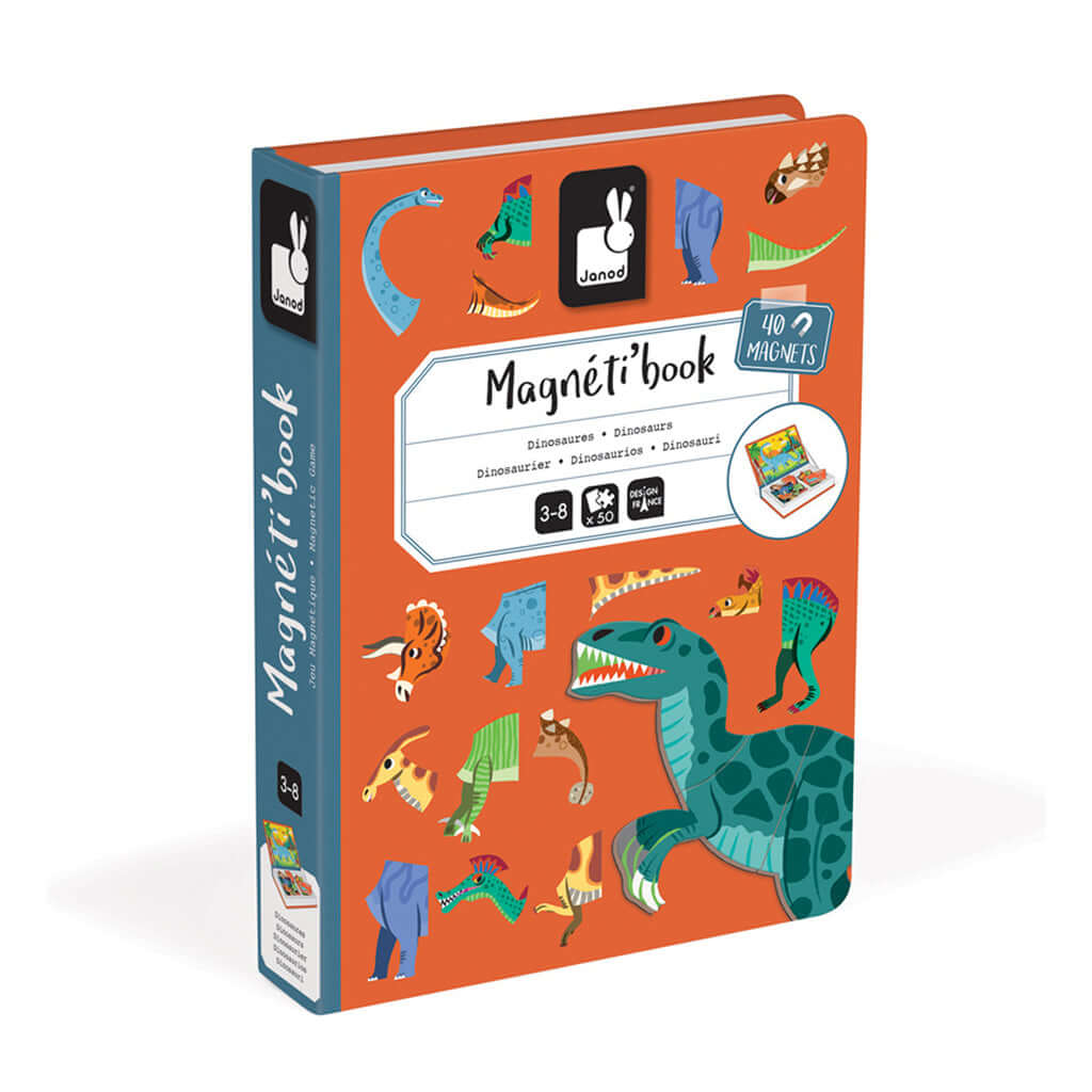 Magnétibook - Dinosaures (40 mcx) - Jeux magnétiques - Boutique LeoLudo - Janod