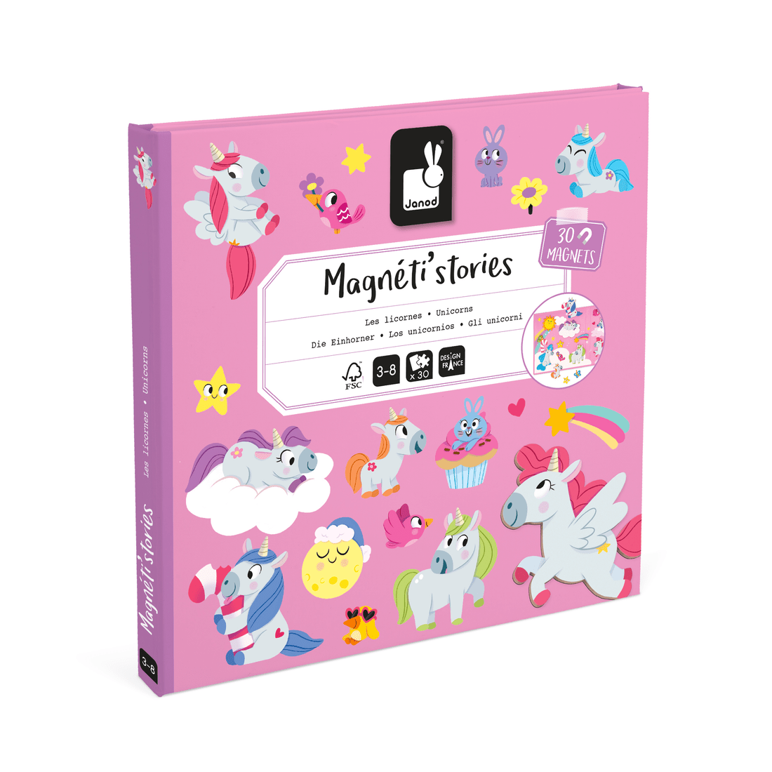 Magnéti'stories - Licornes (30 pcs) - Janod -Jeux magnétiques- Boutique LeoLudo-Janod