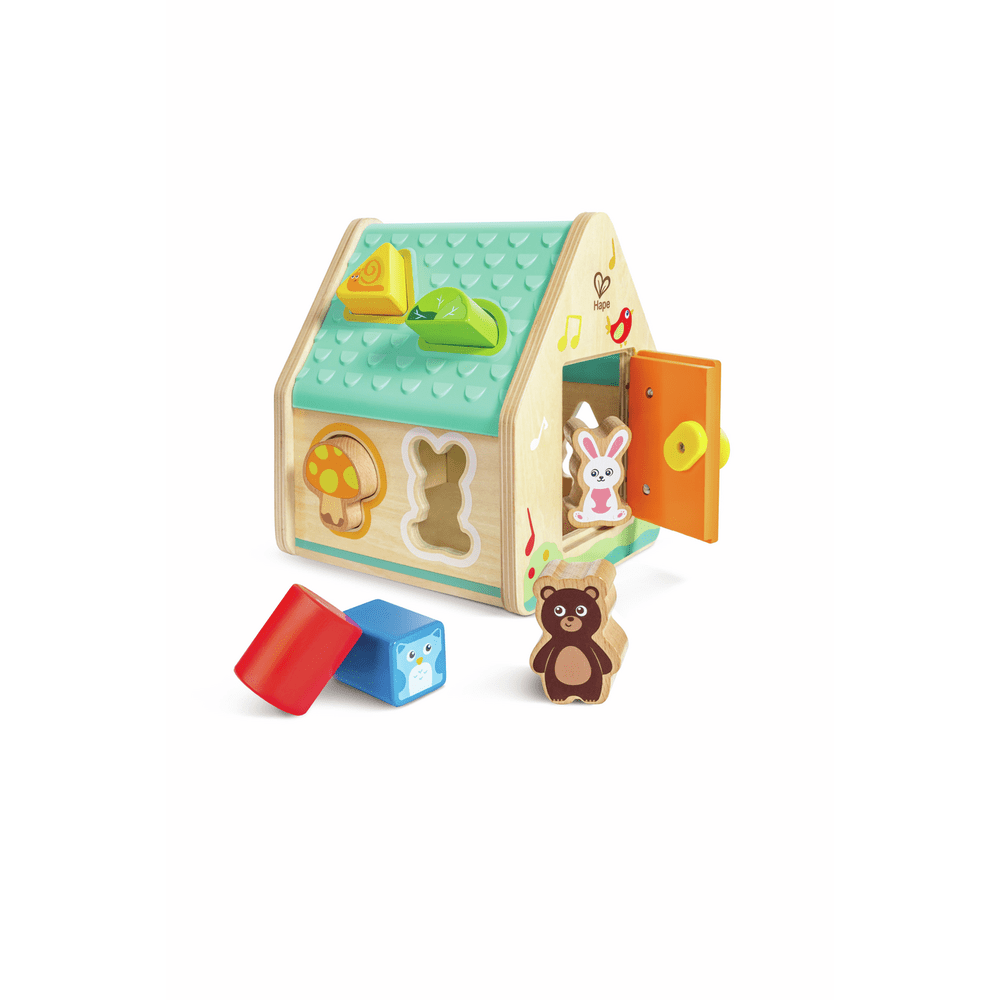 Maison à formes et figurines - Jouet d’apprentissage 2 - en - 1 pour tout - petits - Jouets d'éveil - Boutique LeoLudo - Hape