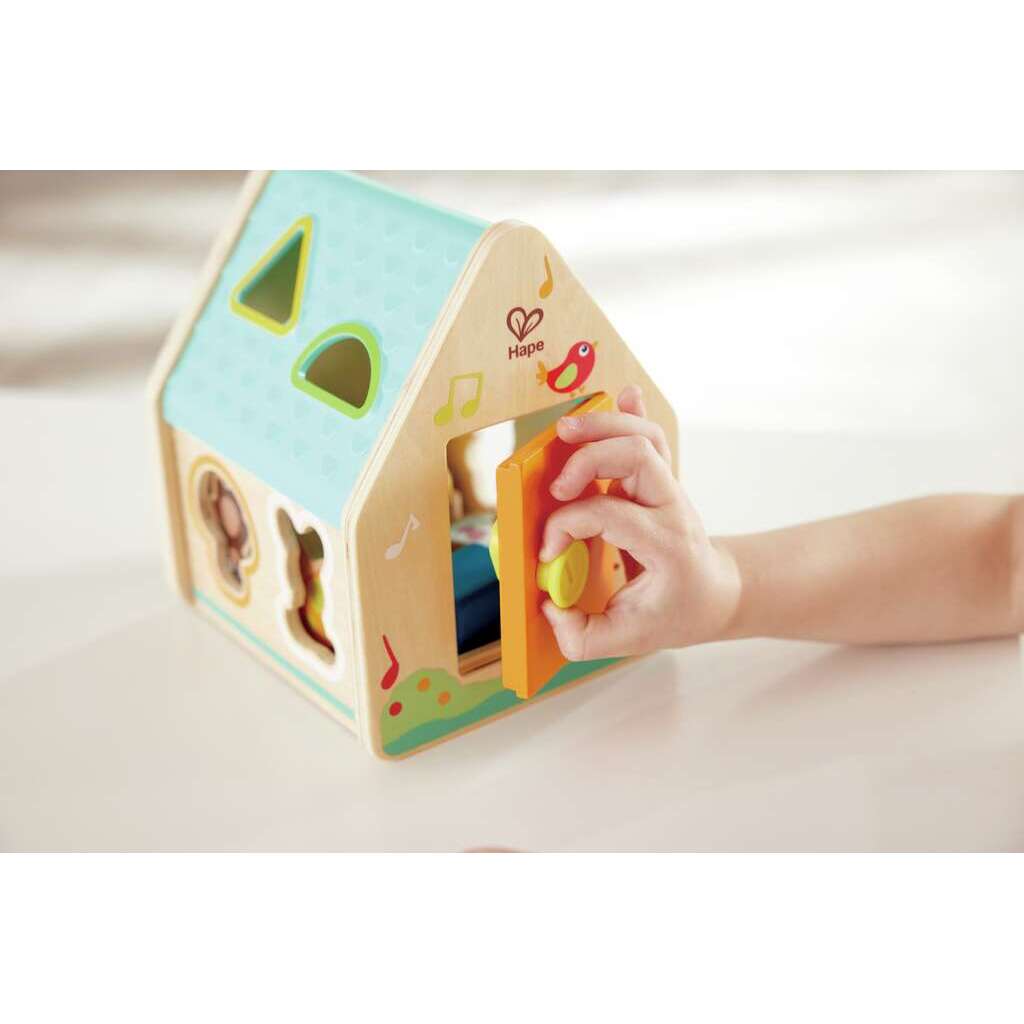 Maison à formes et figurines - Jouet d’apprentissage 2 - en - 1 pour tout - petits - Jouets d'éveil - Boutique LeoLudo - Hape