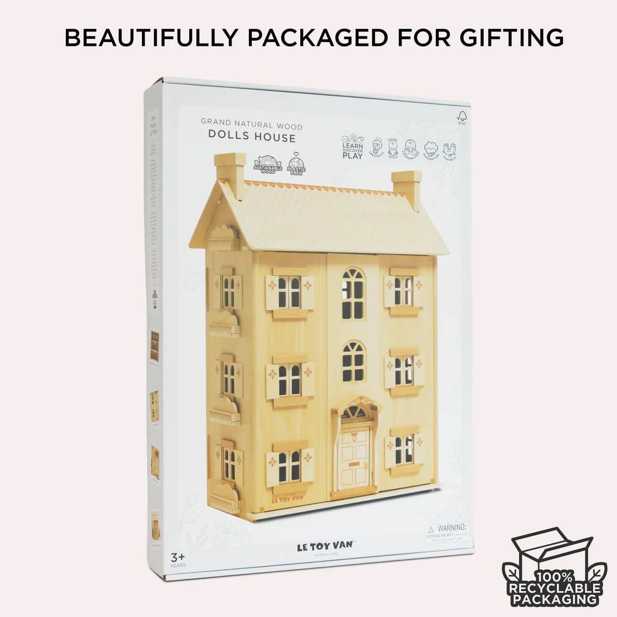Maison de poupée en bois naturel - Maisons de poupée - Boutique LeoLudo - Le Toy Van