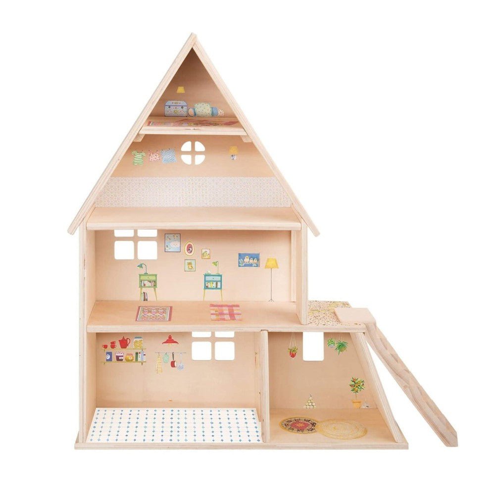 Maison de poupée meublée La Grande Famille -Maisons de poupée- Boutique LeoLudo-Moulin Roty