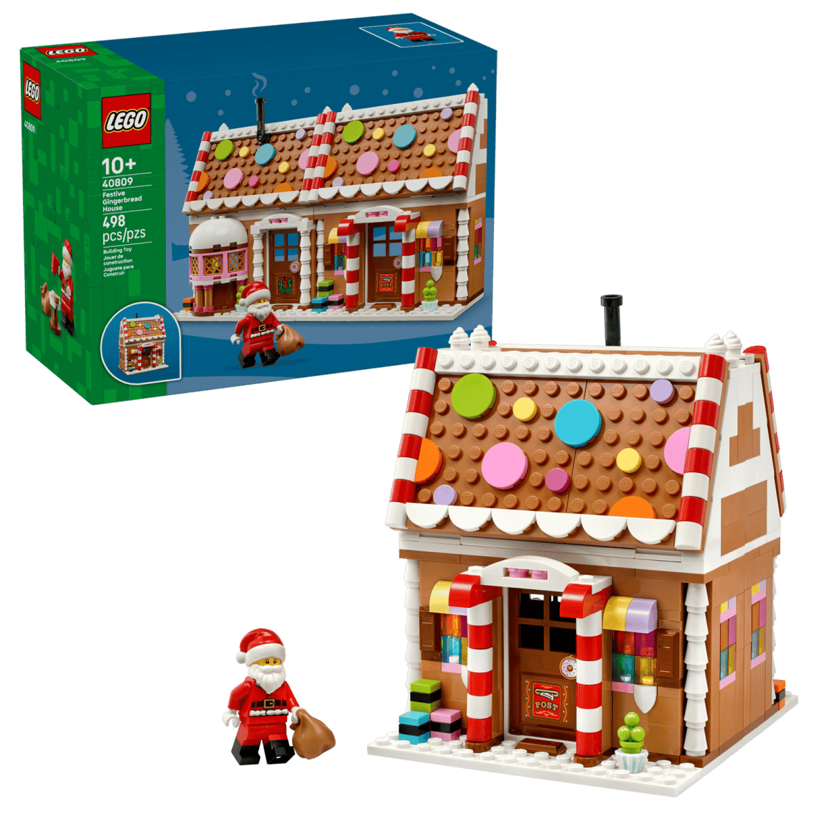 Maison en pain d'épices festive (498 pcs.) – LEGO® -Jeux de construction- Boutique LeoLudo-LEGO