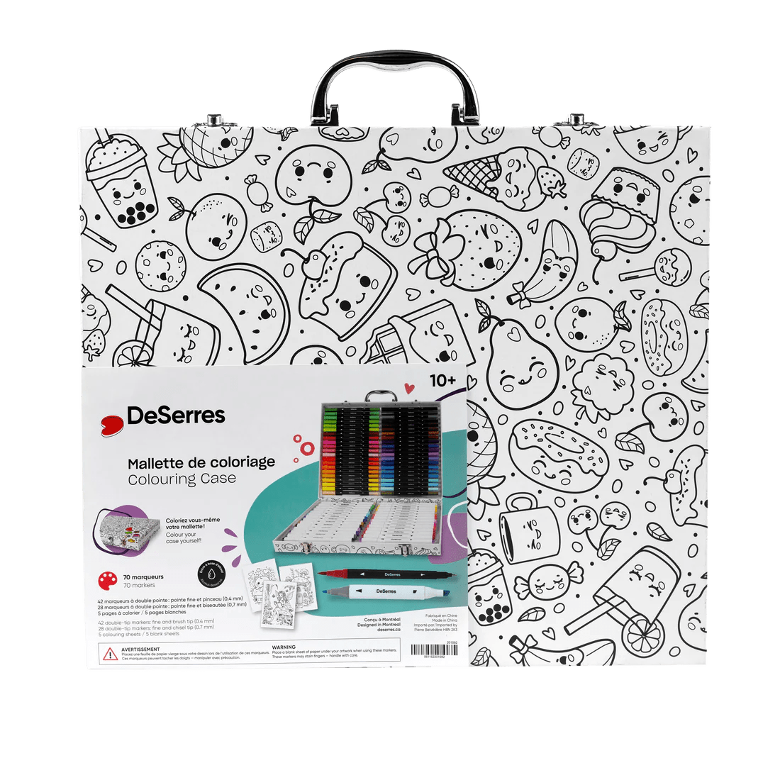 Mallette de coloriage – 70 marqueurs DeSerres -Art & bricolage- Boutique LeoLudo-DeSerres