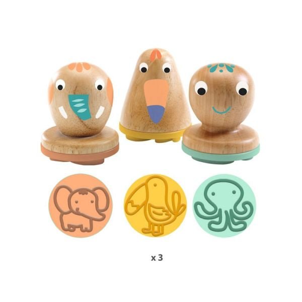 Mapatatraces Animaux en Bois pour Enfants de 18 Mois et + Art & bricolage- Boutique LeoLudo