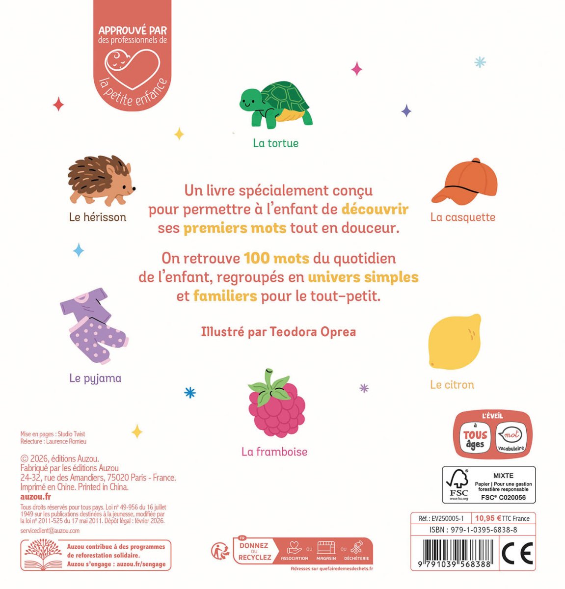 Mes 100 premiers mots tout en couleurs - Livres d'éveil - Boutique LeoLudo - Auzou